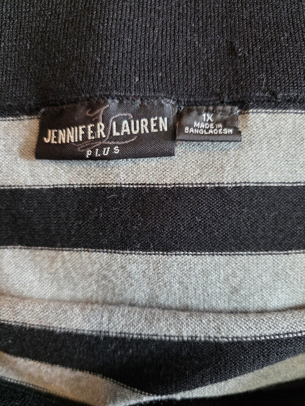 Jennifer Lauren Plus Striped Pencil Skirt Size 1X - Picture 6 of 6